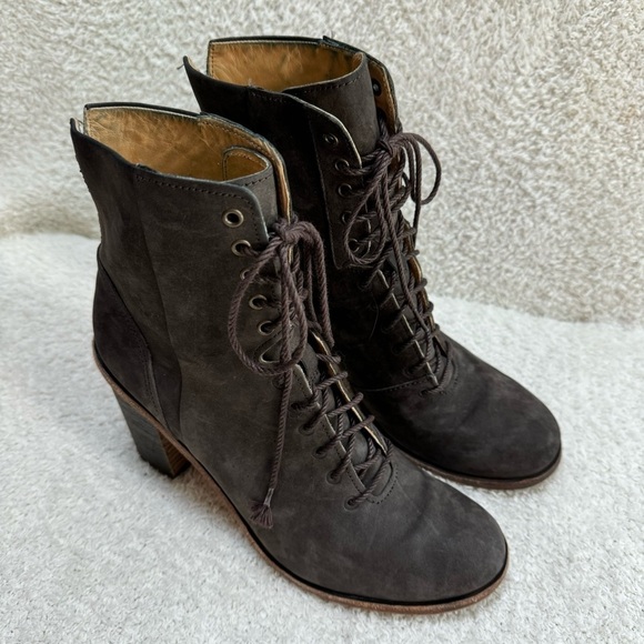 Timberland Marge Mid Boot lace up suede chunky heel Size 9 - Picture 1 of 16